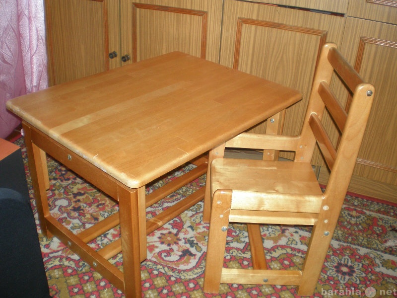 Продам: Cтол и стул детский деревянный