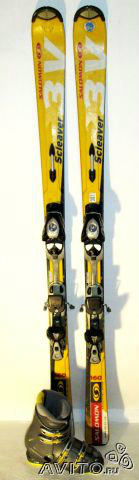 Продам: Лыжи горные salomon scleaver 160см с бот