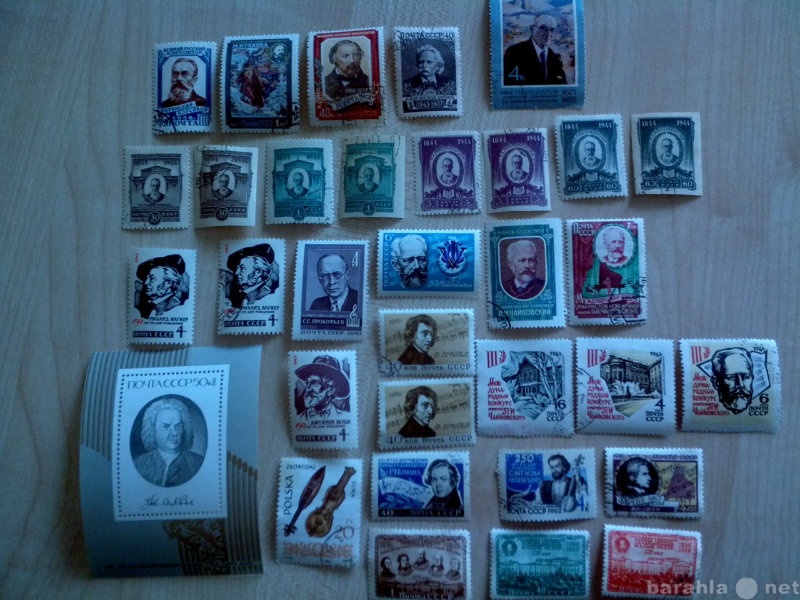 Продам: Почтовые марки "Композиторы"