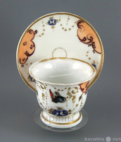 Продам: Чайная пара Европа,19 век. фарфор