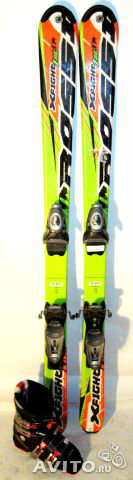 Продам: Лыжи горные детские Rossignol 130см + бо