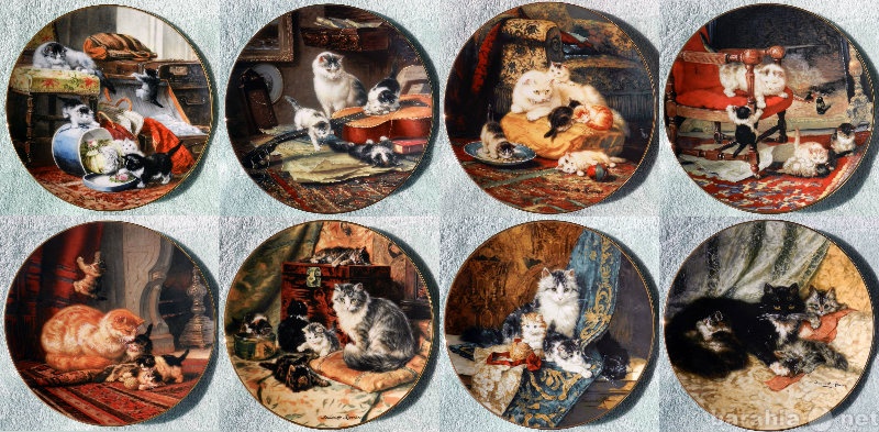Продам: Декоративные тарелки Викторианские кошки