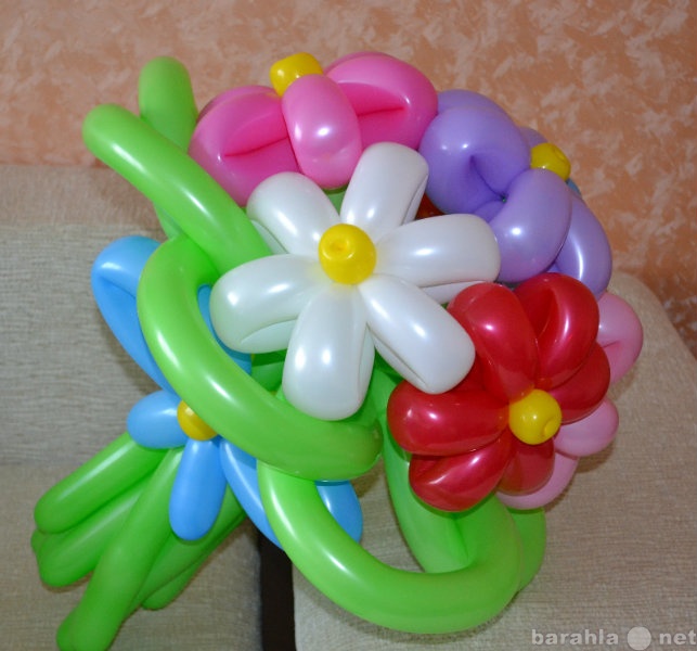 Продам: Цветы из воздушных шаров - букет ромашек