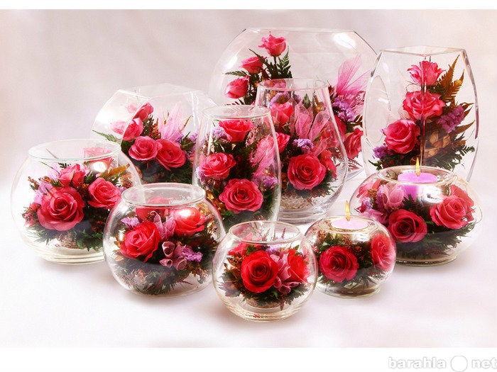 Продам: Стабилизированные цветы в стекле FIORA