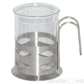Продам: Чашка стеклянная с металлической подстав