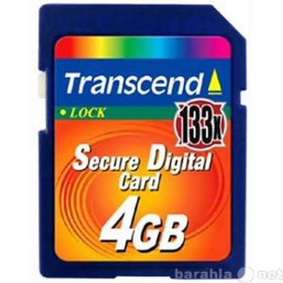 Продам: Картa памяти SD Transcend 133х 4 Гб