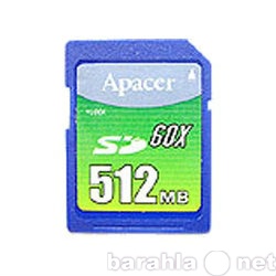 Продам: Карта памяти SD Apacer 60x 512 Мб
