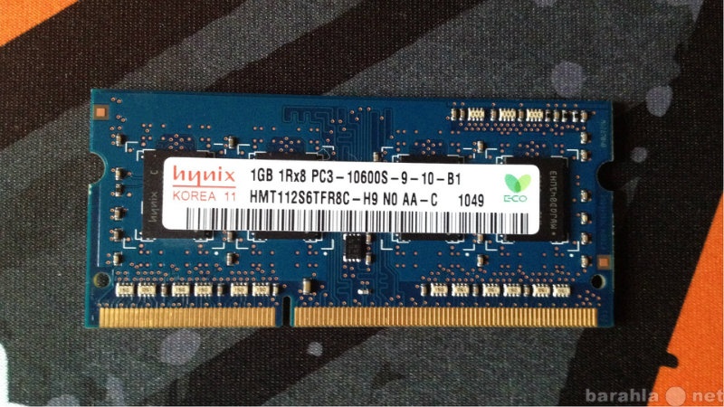 Продам: Hynix DDR3-1333 SO-DIMM 1Gb