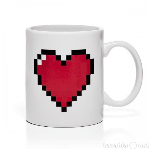 Продам: Кружка Сердце в стиле пиксель-арт