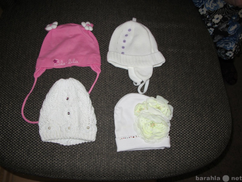 Продам: шапочки для девочки, 0-2