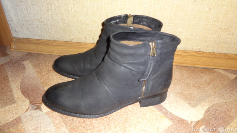 Продам: Чёрные кожаные ботинки (Mango)