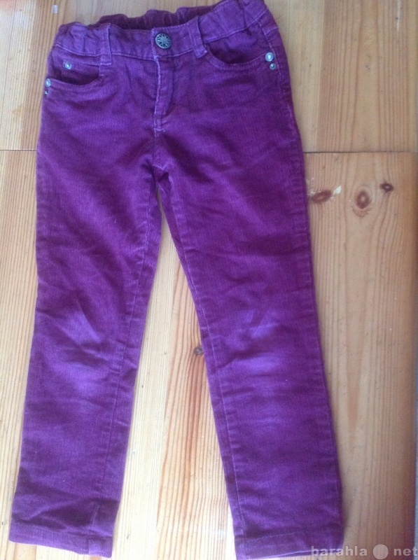 Продам: Вельветовые бордовые джинсы на девочку