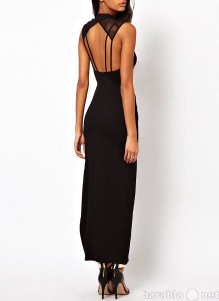 Продам: Вечернее черное платье с открытой спиной