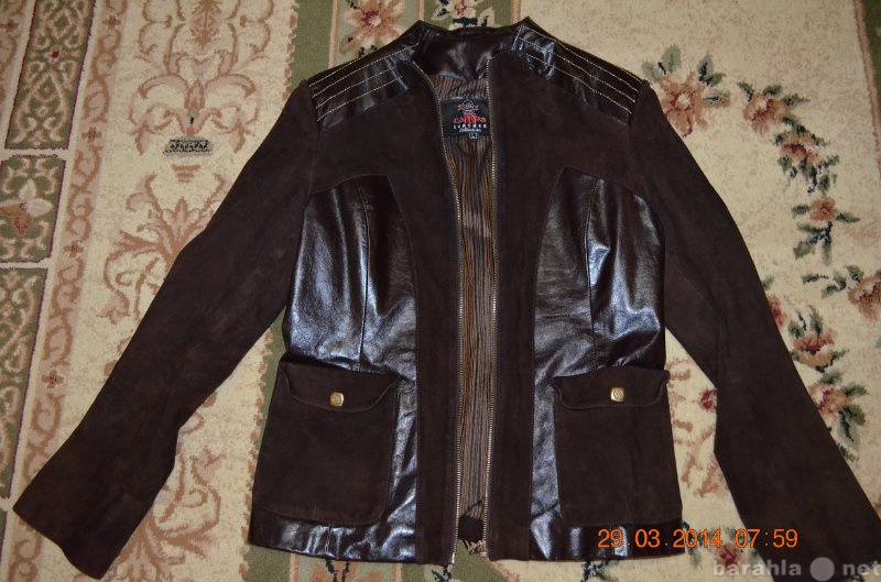 Продам: Замшевая куртка с кожаными вставками