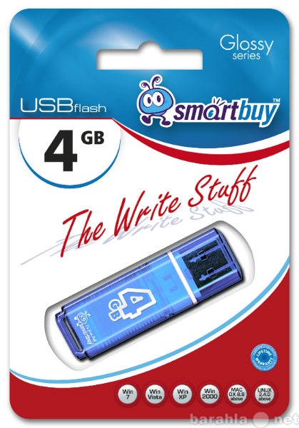 Продам: Флешка Smart Buy 4GB Glossy series Blue
