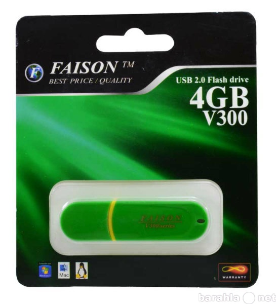 Продам: Флешка Faison 4Gb V300 Green USB 2.0