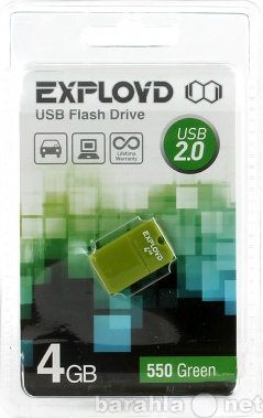 Продам: Флешка Exployd 4GB 550 mini Green USB 2.