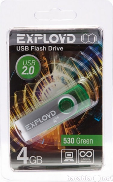 Продам: Флешка Exployd 4Gb 530 Green USB 2.0