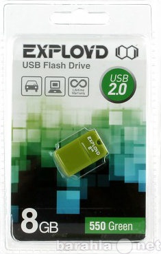 Продам: Флешка Exployd 8GB 550 mini Green USB 2.