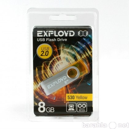 Продам: Флешка Exployd 8GB 530 Yellow USB 2.0