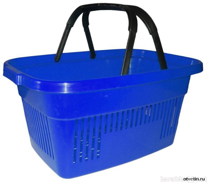Продам: Корзины покупательские пластиковые синие