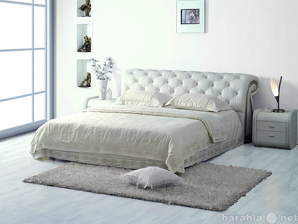 Продам: Кожаная кровать К630 белая