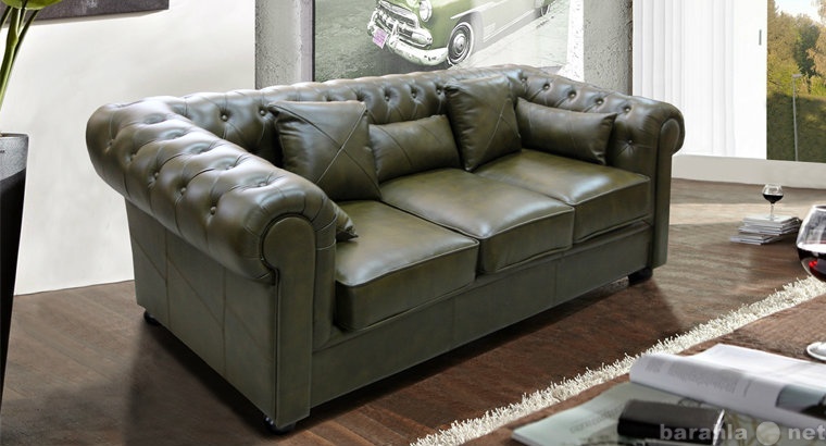 Продам: Кожаный раскладной диван Виконт