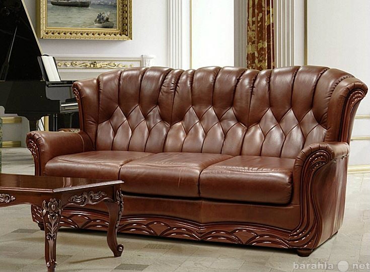 Продам: Кожаный раскладной диван Европа
