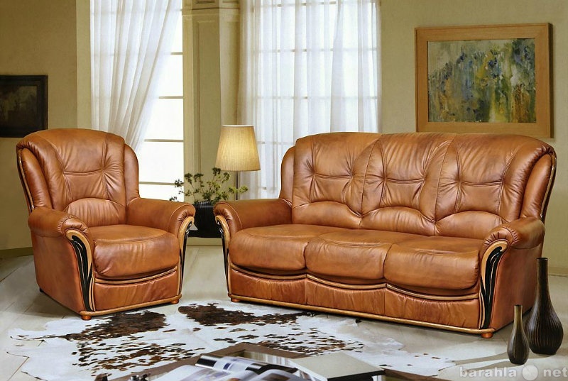 Продам: Кожаный раскладной диван Леонардо