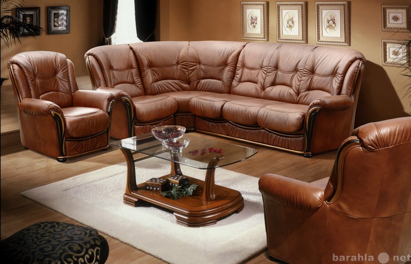 Продам: Кожаный угловой диван Леонардо