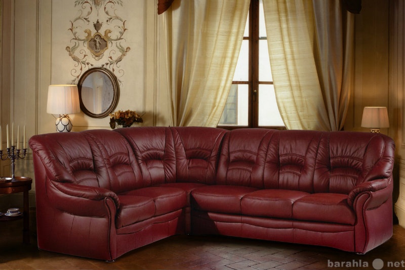 Продам: Кожаный угловой диван Биарриц