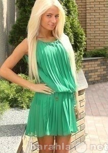 Продам: Зеленое платье плиссе