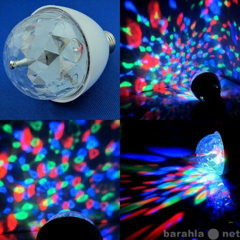Продам: Вращающаяся разноцветная диско лампа LED
