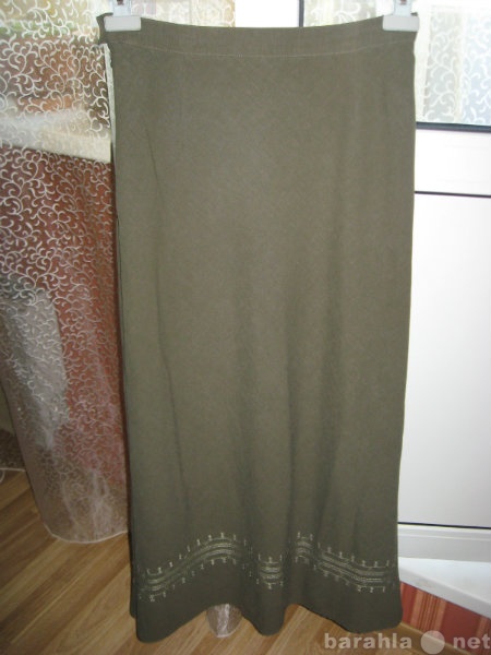 Продам: Длинная летняя юбка цвета хаки