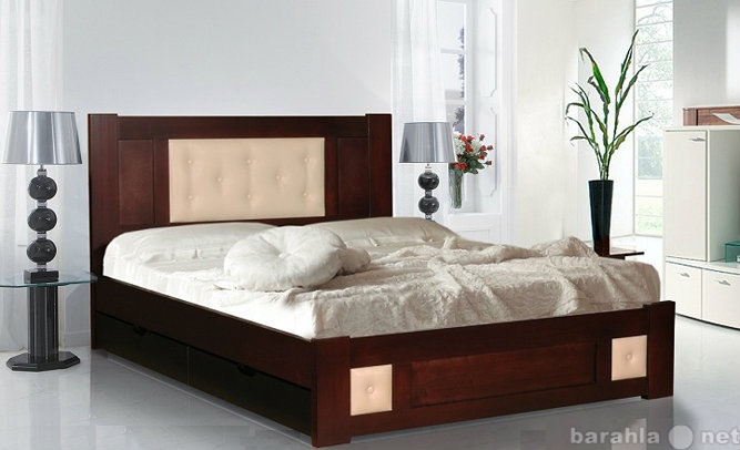 Продам: Кровать "Лион"(кожа,ротанг)