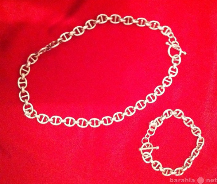 Продам: ожерелье и браслет из серебра