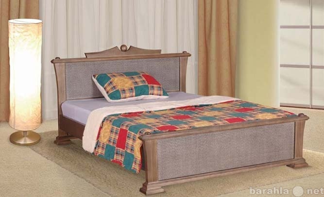 Продам: Деревянная кровать Сканди-1 с ротангом