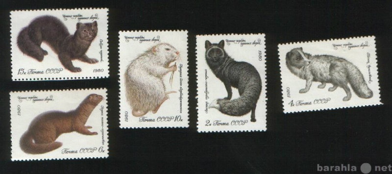 Продам: Негашеные почтовые марки по теме Фауна