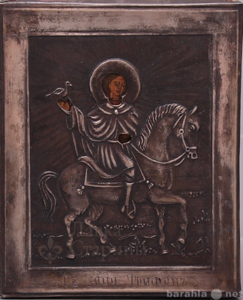 Продам: Иконка "Святой Трифон" серебро