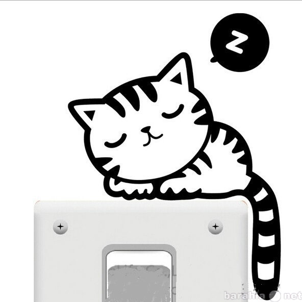 Продам: Наклейка Спящий котенок для переключател