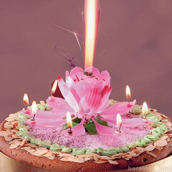 Продам: Фейерверк для торта  цветок свечи музыка