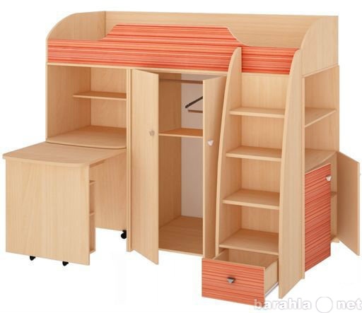 Продам: Детский шкаф, кровать, стол вместе