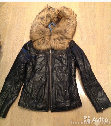 Продам: куртку кожаную на подкладке из кролика