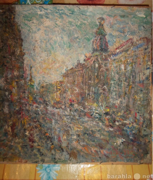 Продам: х/м "Невский проспект" 1993г.