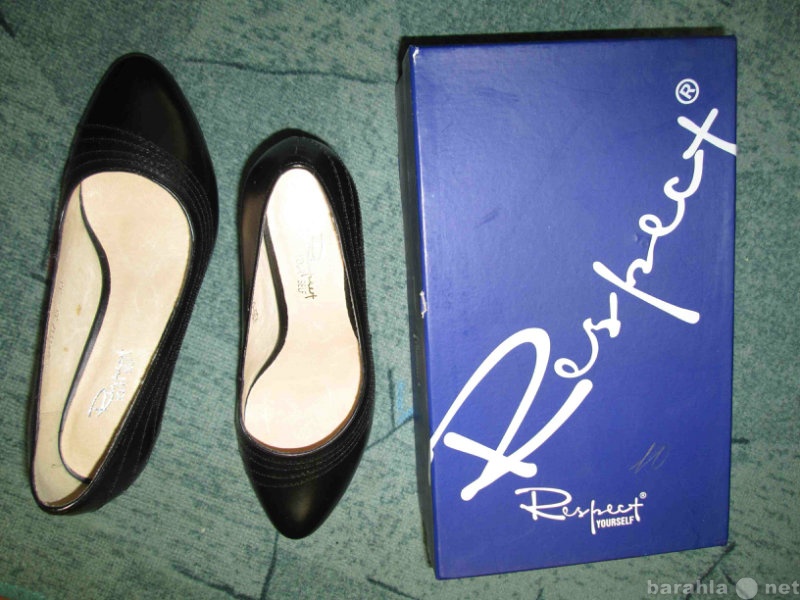 Продам: туфли женские черные кожа размер 35-36