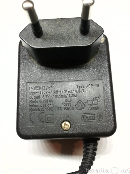 Продам: сетевое зарядное устройство nokia ACP-7E