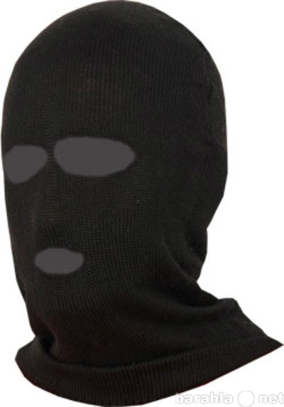 Продам: Шапка-маска флис черная