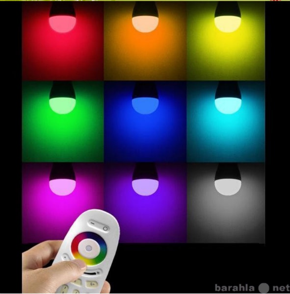 Продам: Светодиодная RGB 9W лампа c пультом