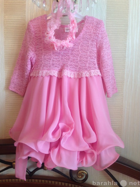 Продам: Платье розовое, праздничное. р. 86-92