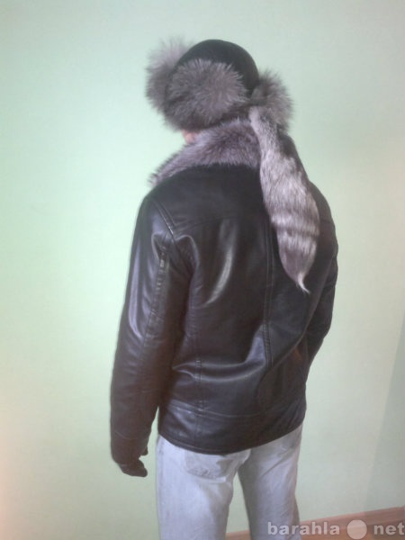 Продам: Мужская кожаная куртка и шапка с мехом.